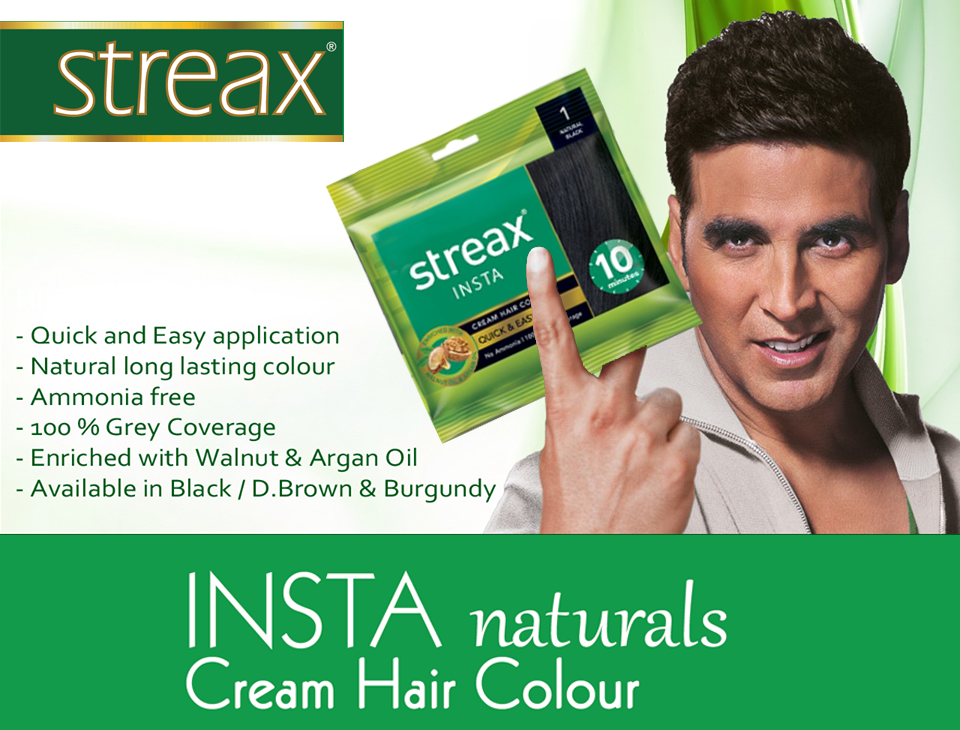 Streax Insta Natural Black Hair Color Cream (30ml)