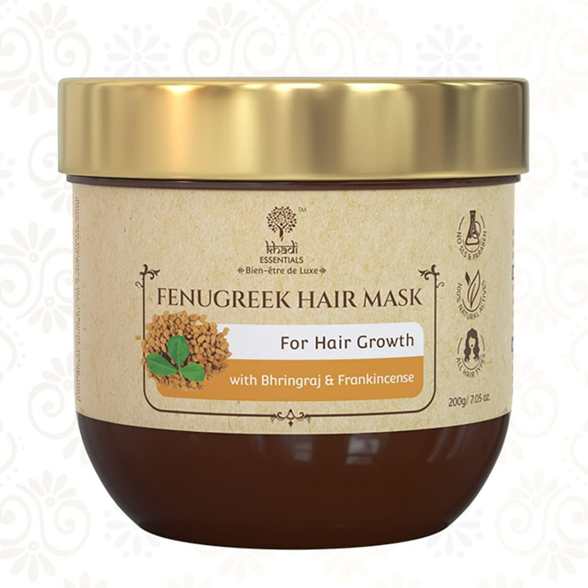 Khadi Essentials Fenugreek Hair Mask for Hair Growth (200gm)