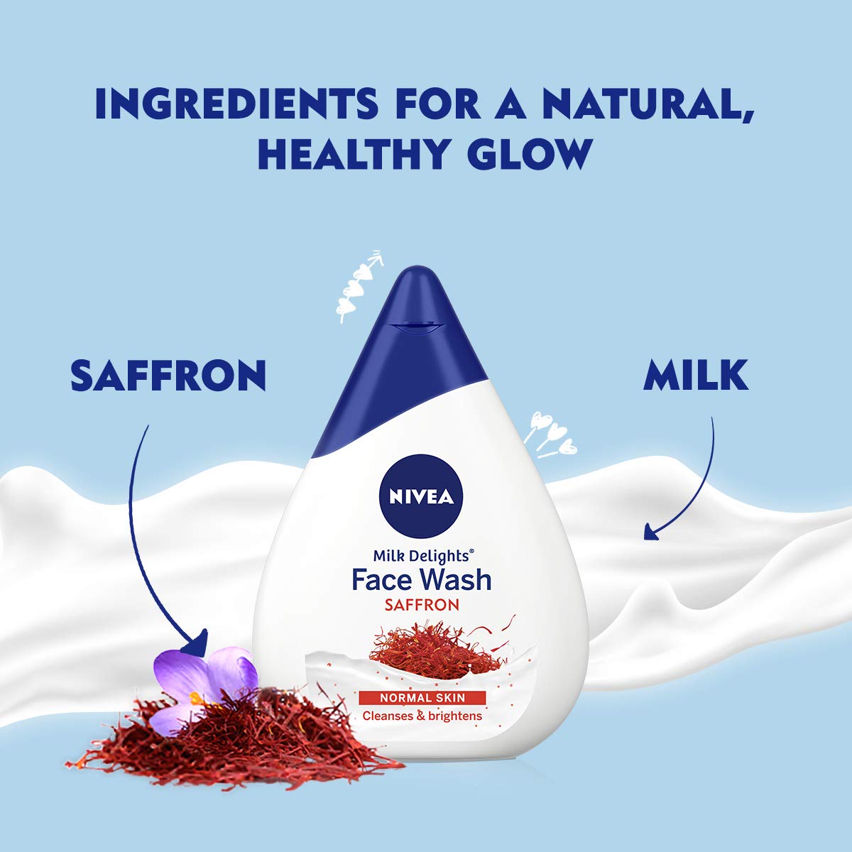 Nivea Milk Delights Face Wash (100ml) - Saffron