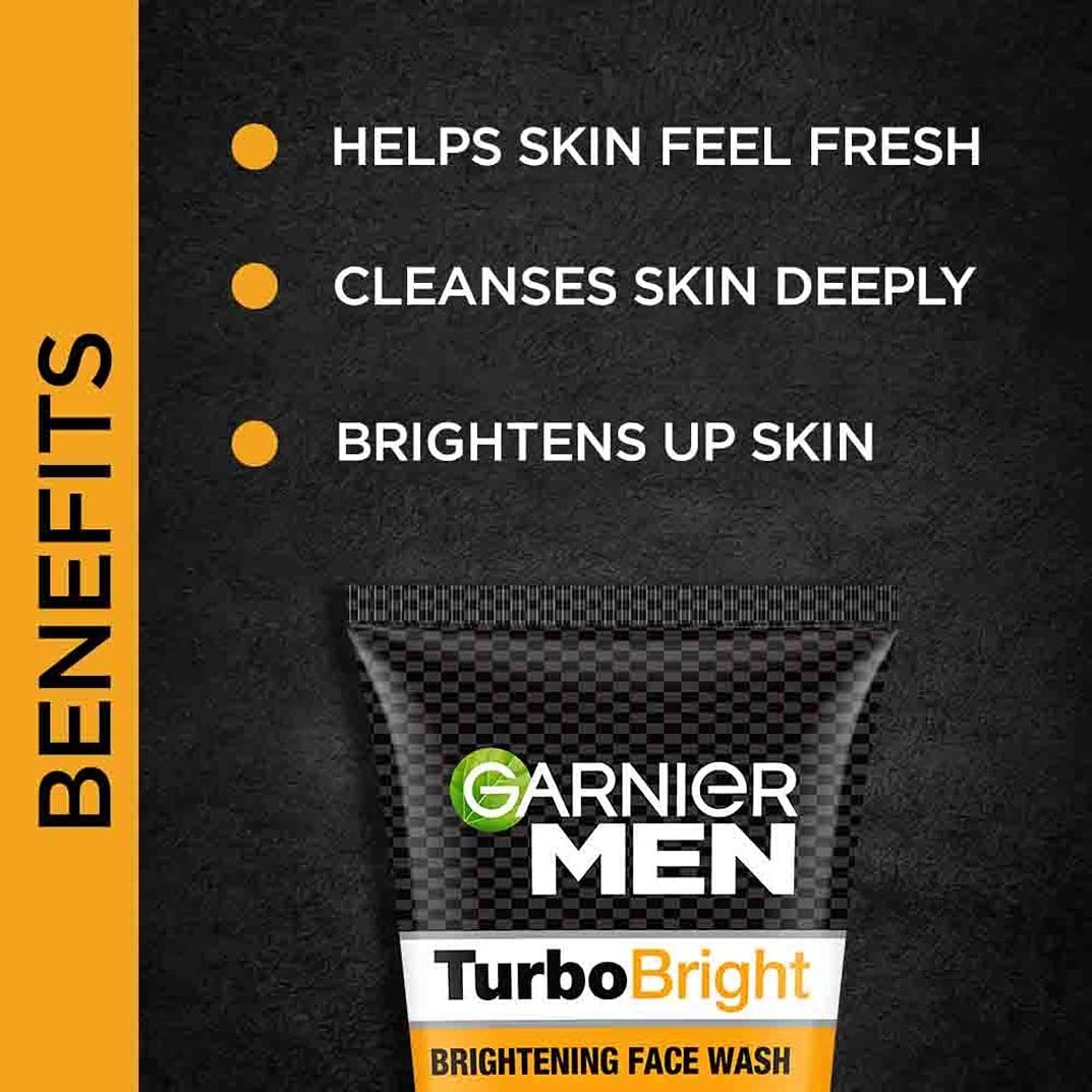 Garnier Men Turbo Bright Brightening Face Wash