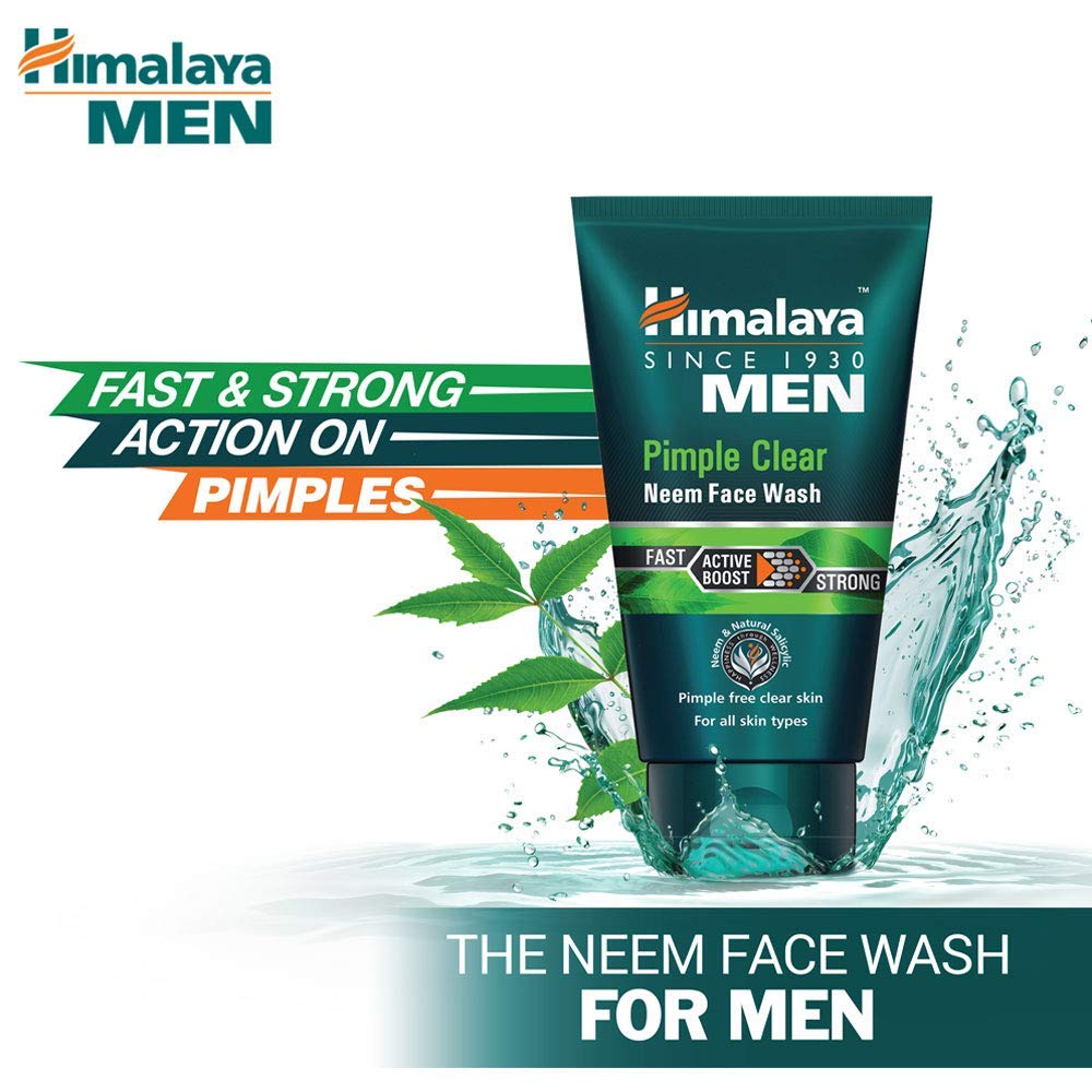 Himalaya Men Pimple Clear Neem Face Wash (100ml)