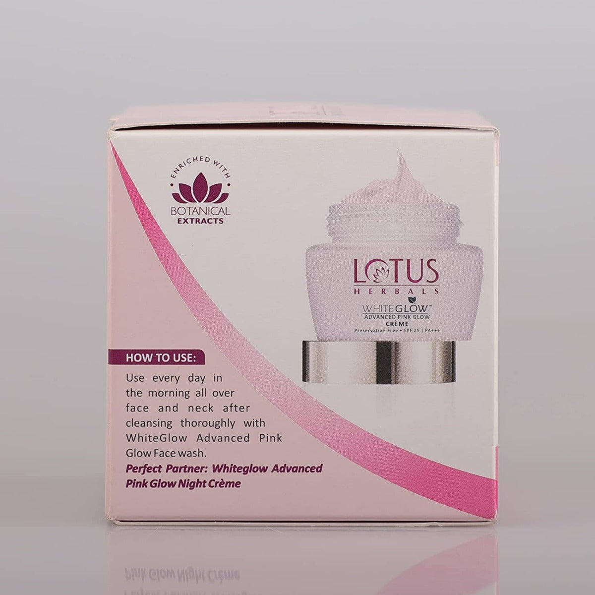Lotus Herbals Whiteglow Advance Pink Glow Cream SPF 25 I Pa+++ (35gm)