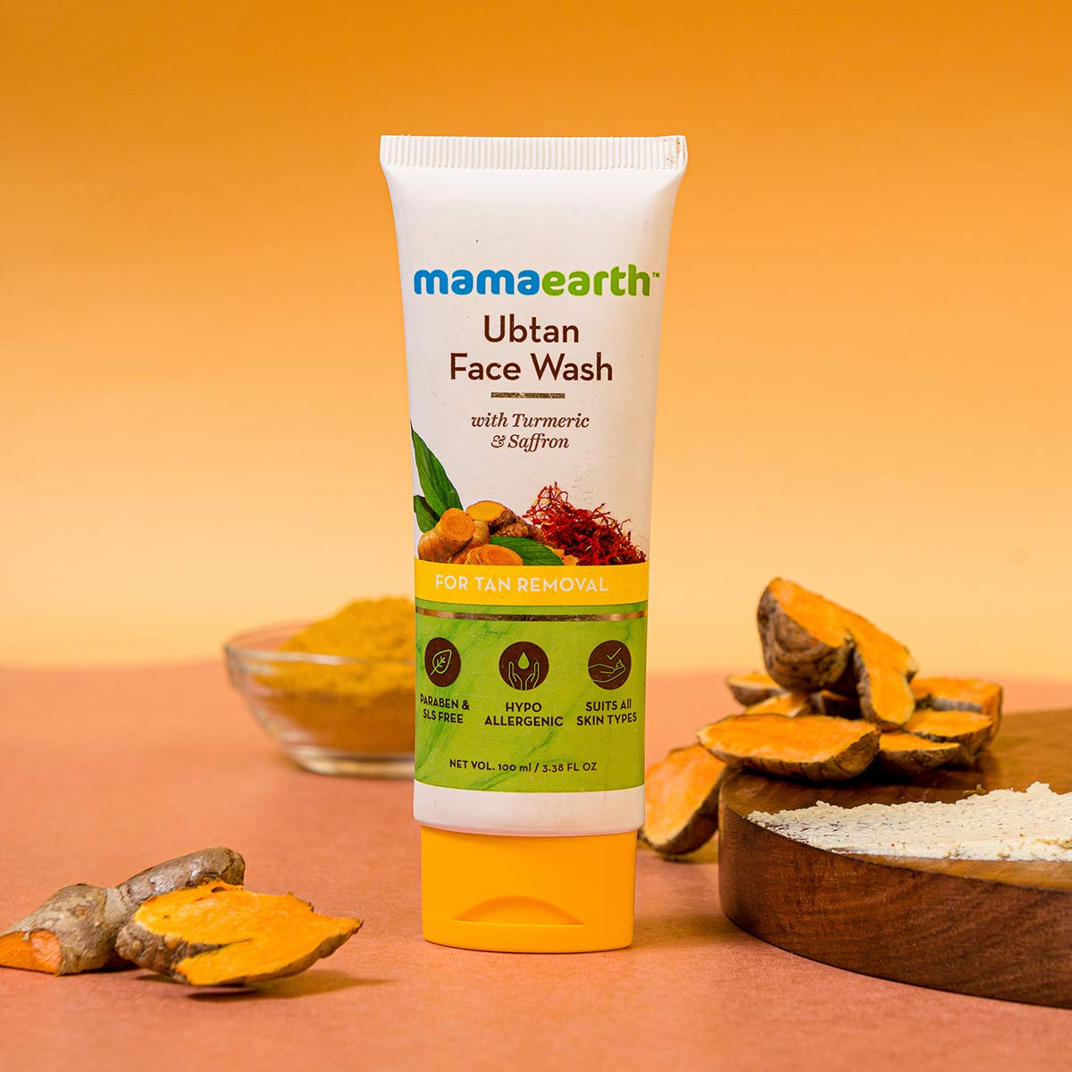 Mamaearth Ubtan Face Wash for Tan Removal (100ml)