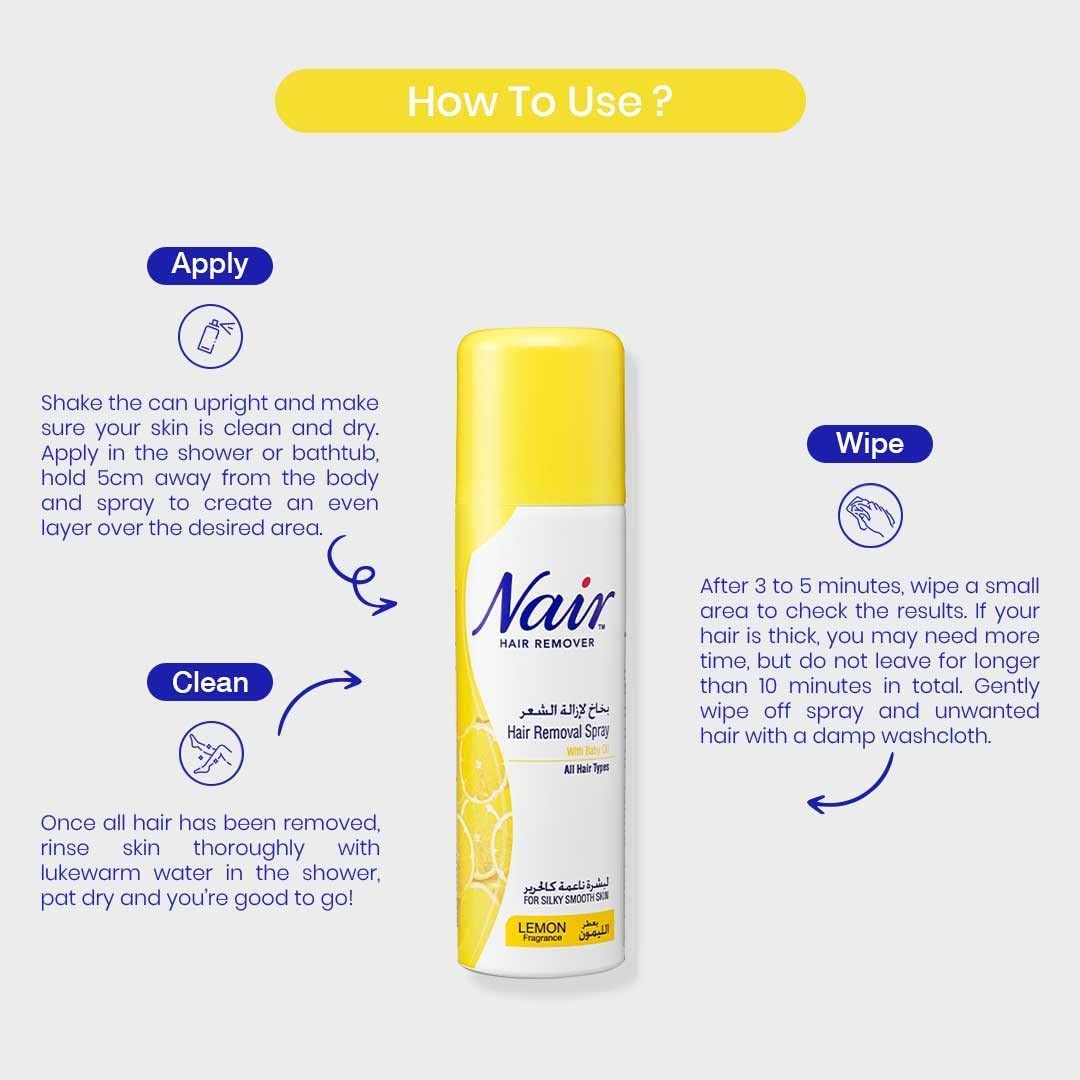 Nair Hair Removal Spray Lemon (200ml)