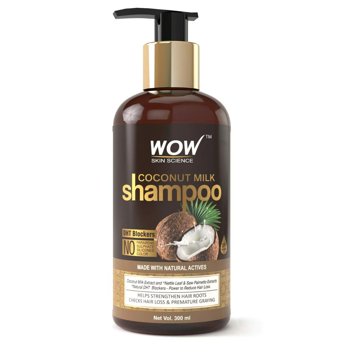 Wow Skin Science Coconut Milk Shampoo (300ml)