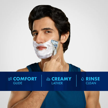 Gillette Classic Regular Pre Shave Foam (418gm) with 33% Extra Free