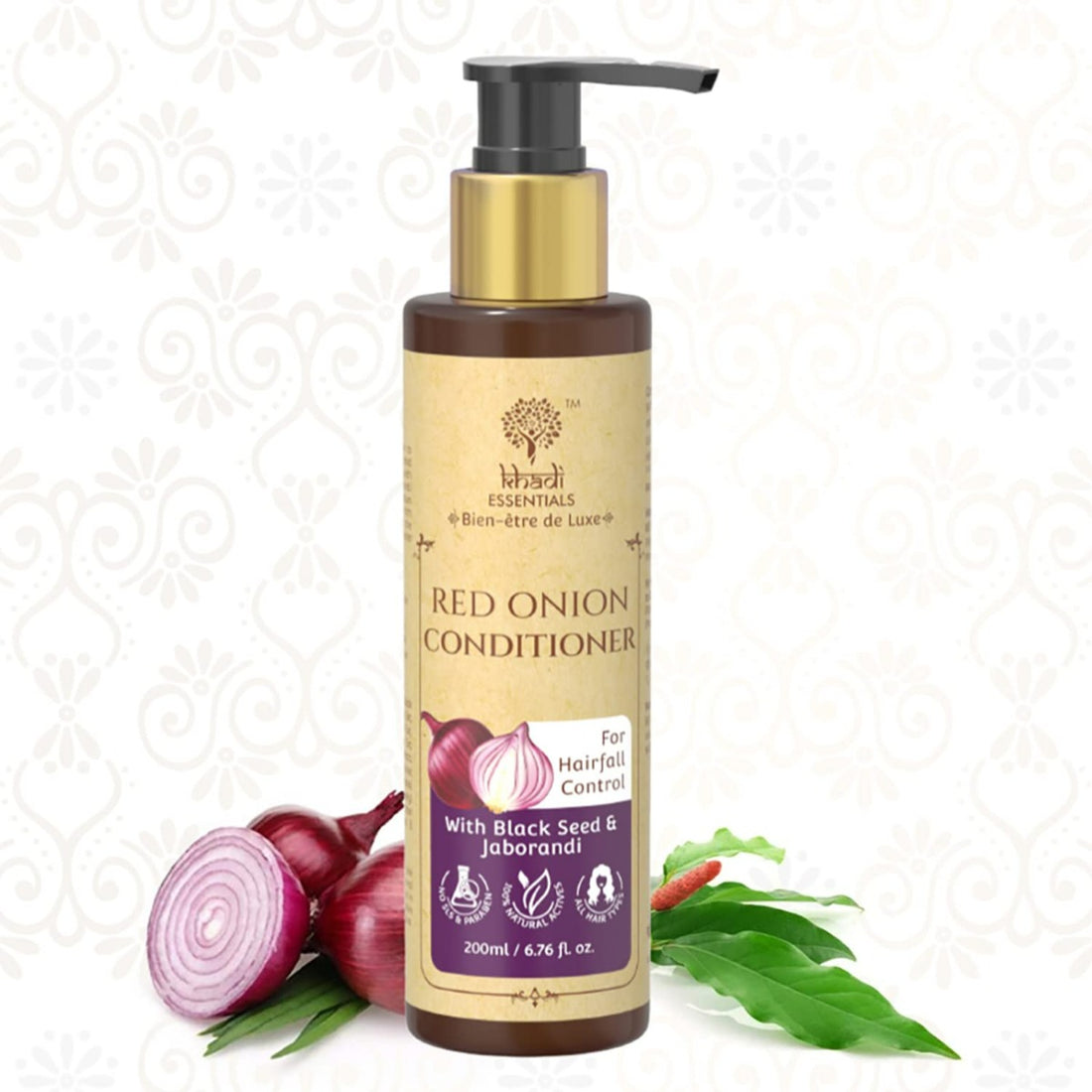 Khadi Essentials Red Onion Conditioner for Hair fall Control (200ml)