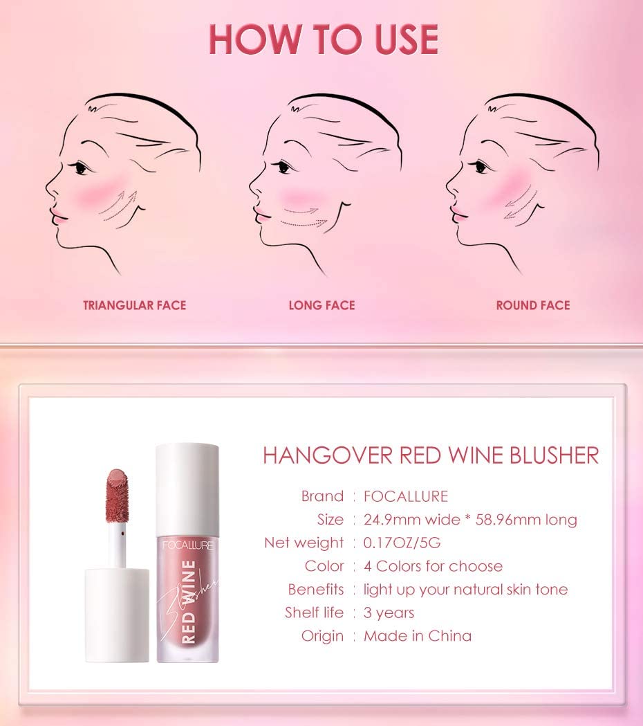 FA 89 - Focallure Hangover Red Wine Blusher (5gm)