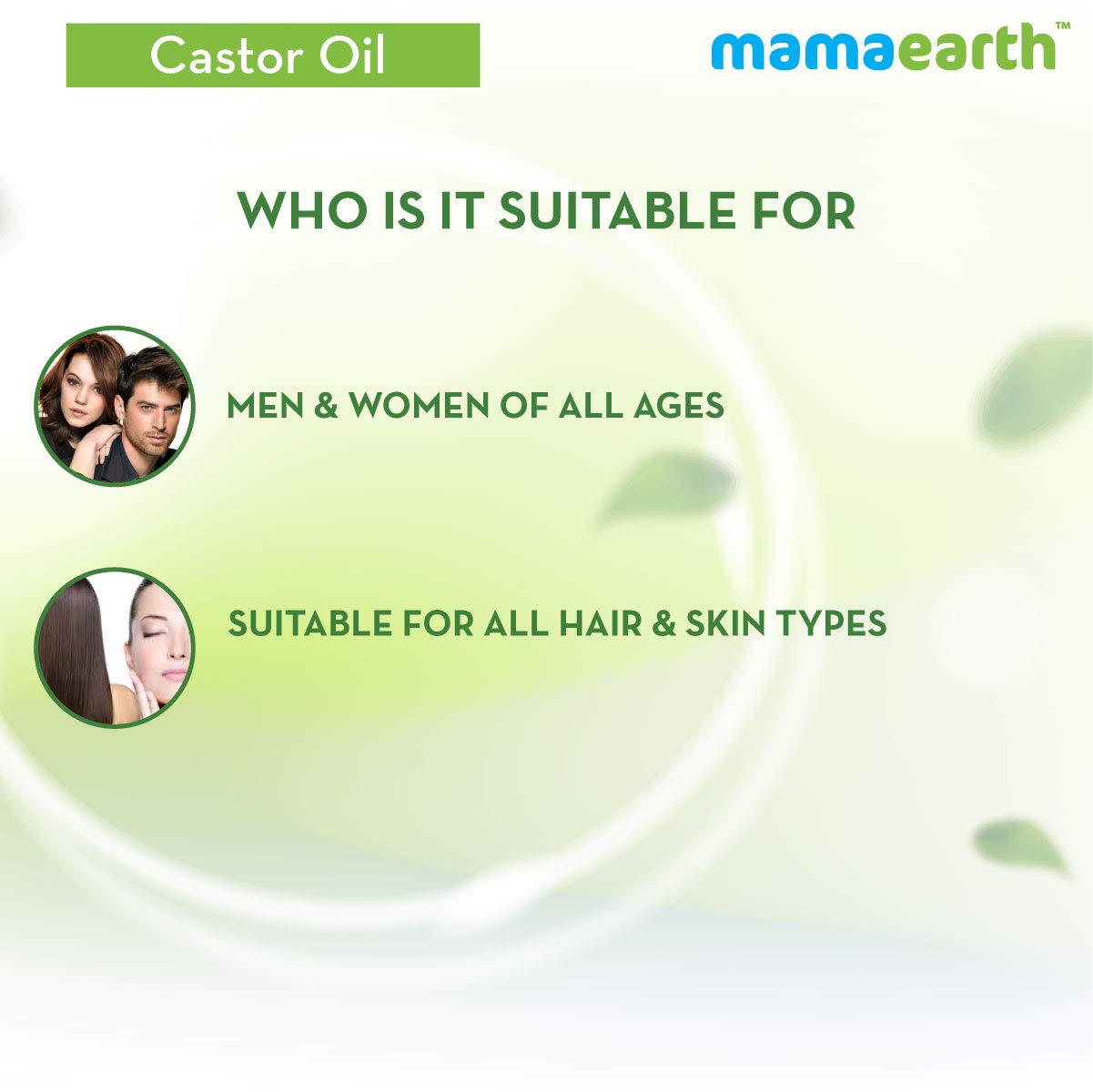 Mamaearth Castor Oil (150ml)