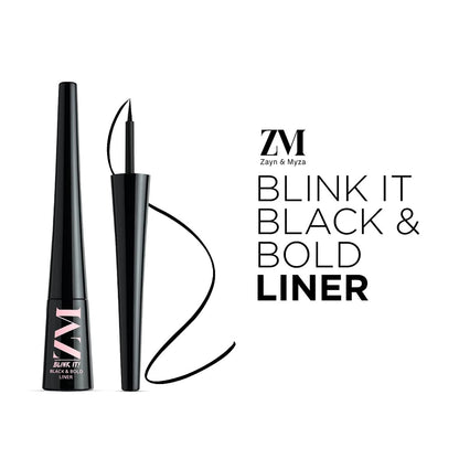 Zayn &amp; Myza Blink It! Black and Bold Liquid Eyeliner (3ml)