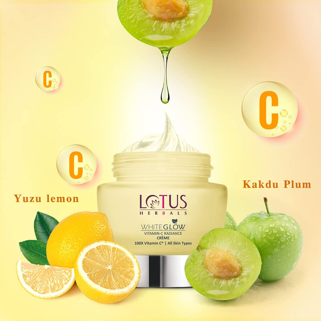 Lotus Herbals Whiteglow Vitamin-C Radiance Cream SPF 20 I PA+++ (35gm)
