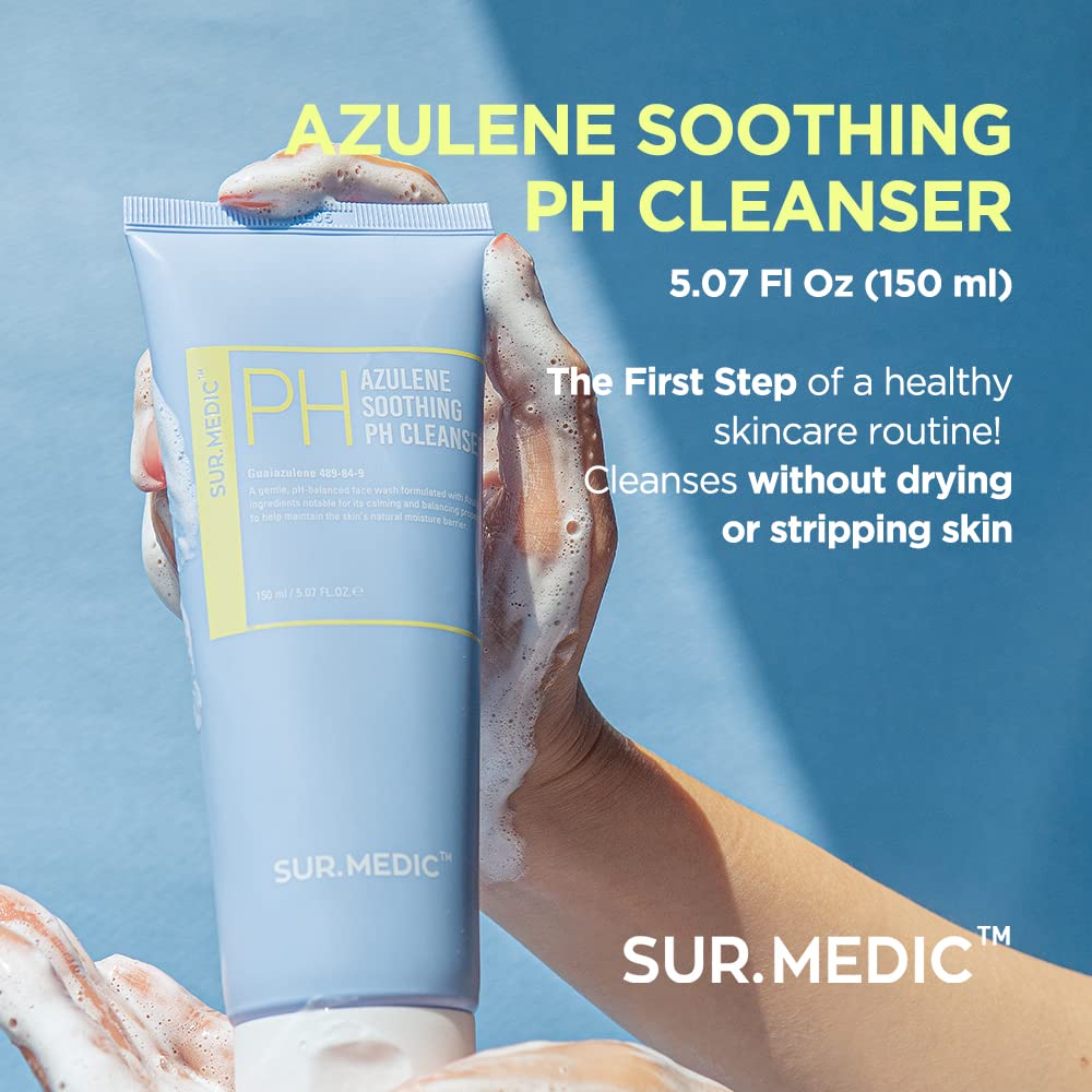 Sur.Medic+ Azulene Soothing pH Cleanser (150ml)