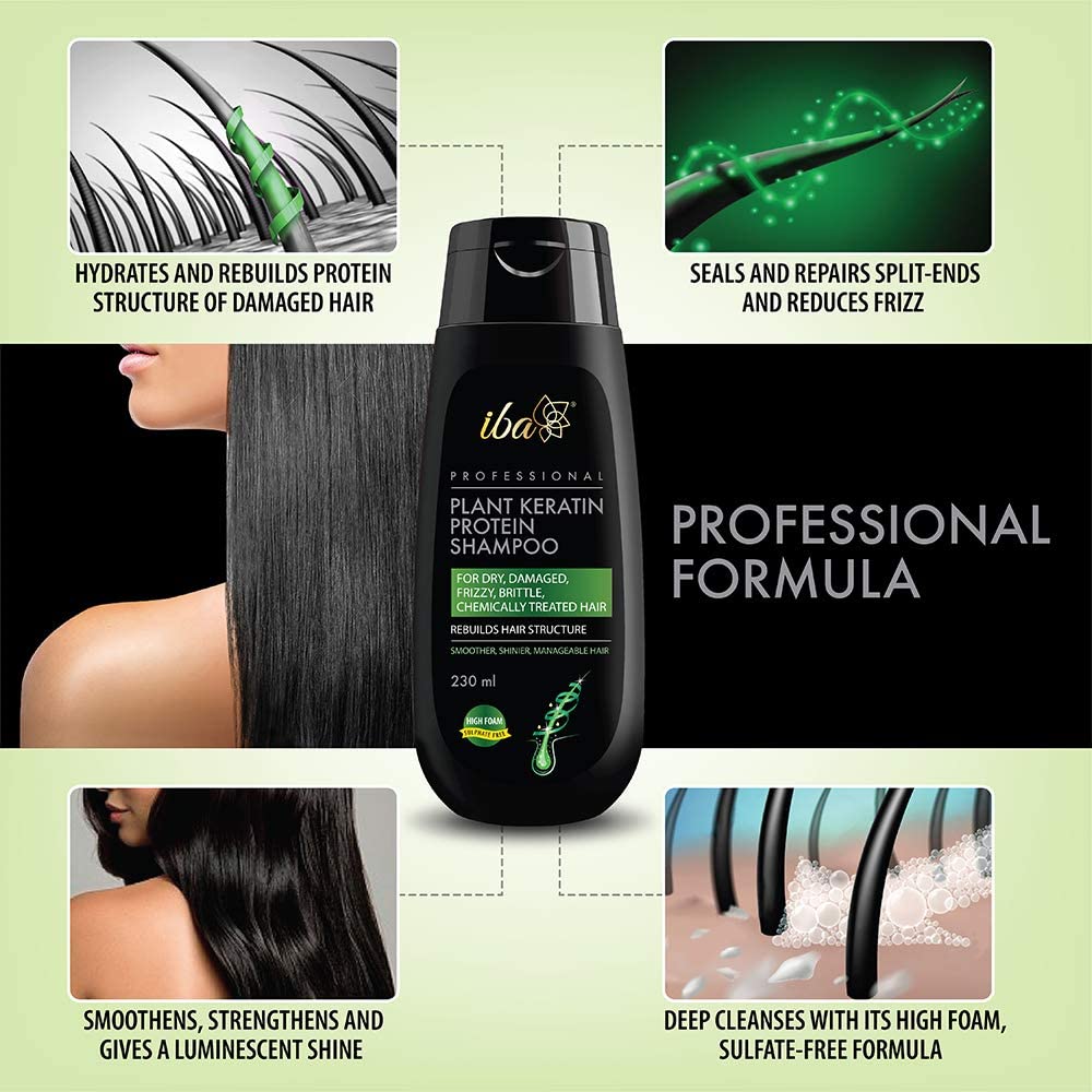 Iba Professional Plant Keratin Protein Shampoo (230ml)