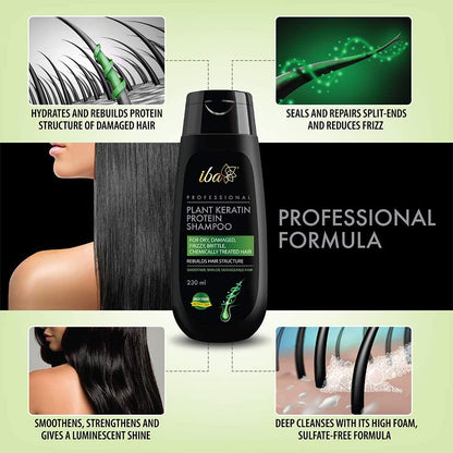Iba Professional Plant Keratin Protein Shampoo (230ml)