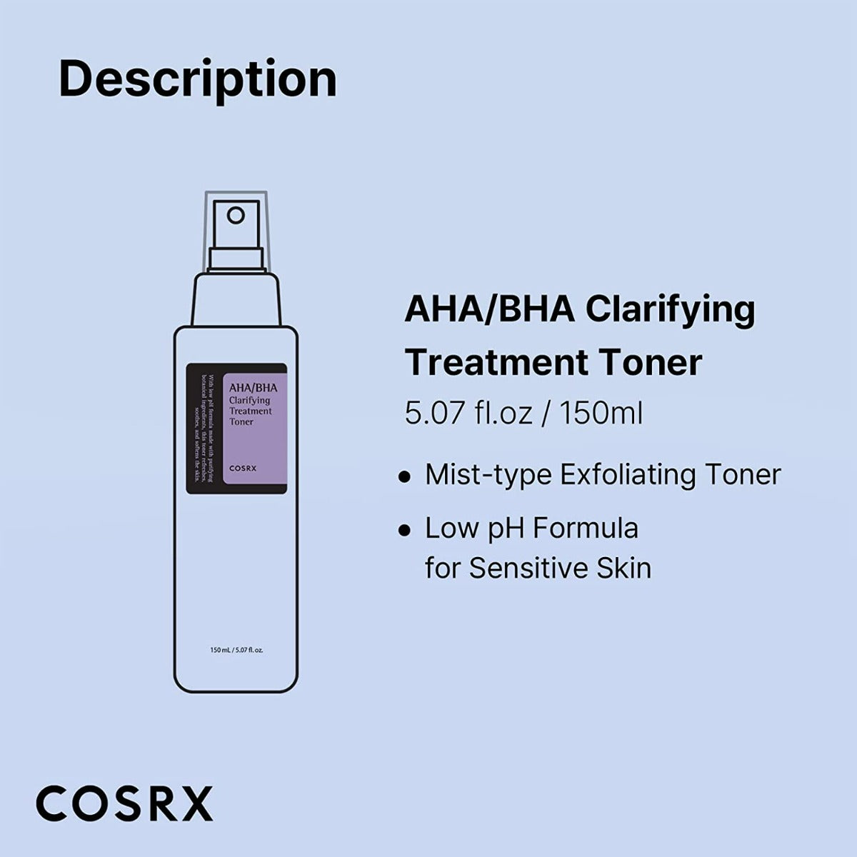 COSRX AHA/BHA Clarifying Treatment Toner (150ml)