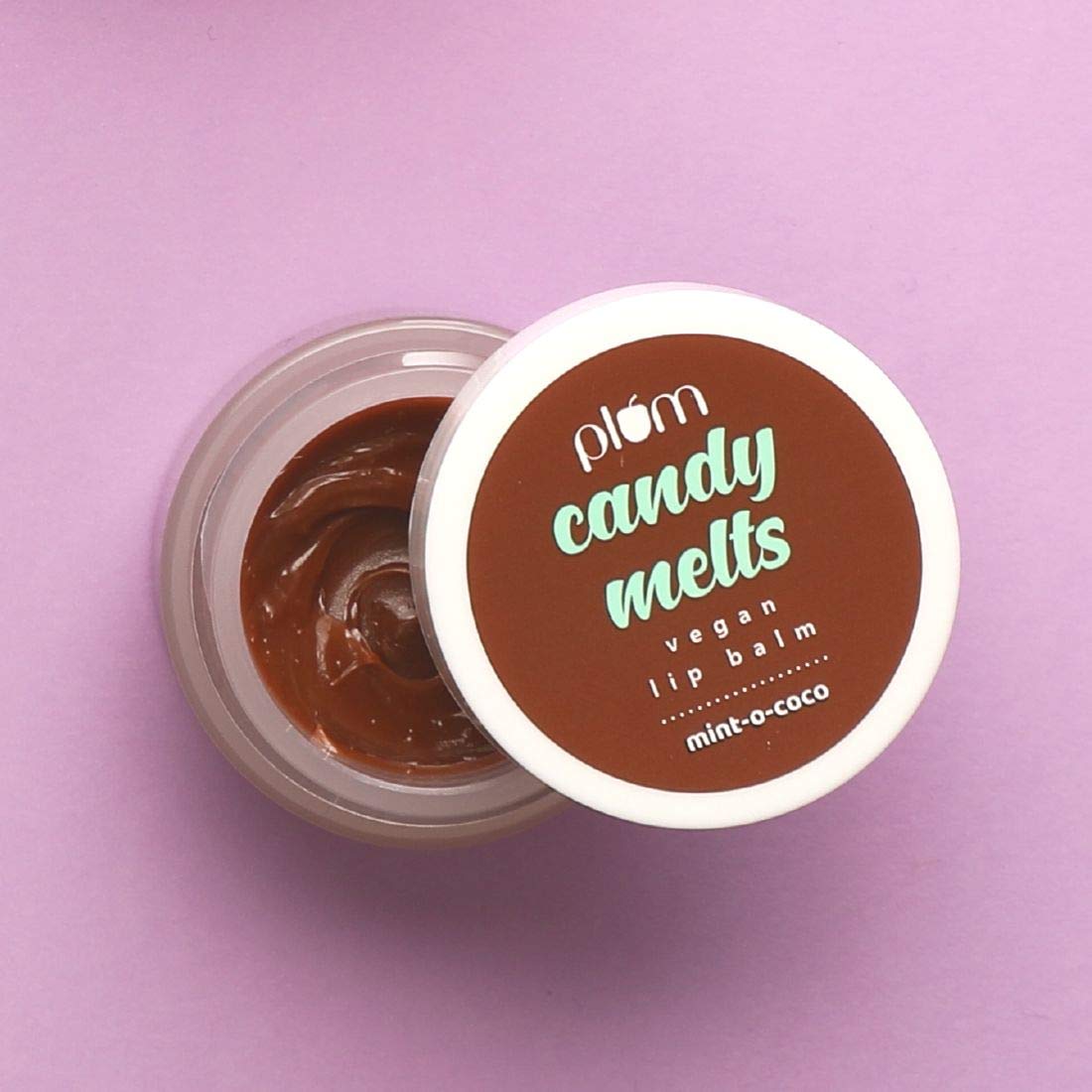 Plum Candy Melts Vegan Lip Balm (12gm) - Mint-O-Coco