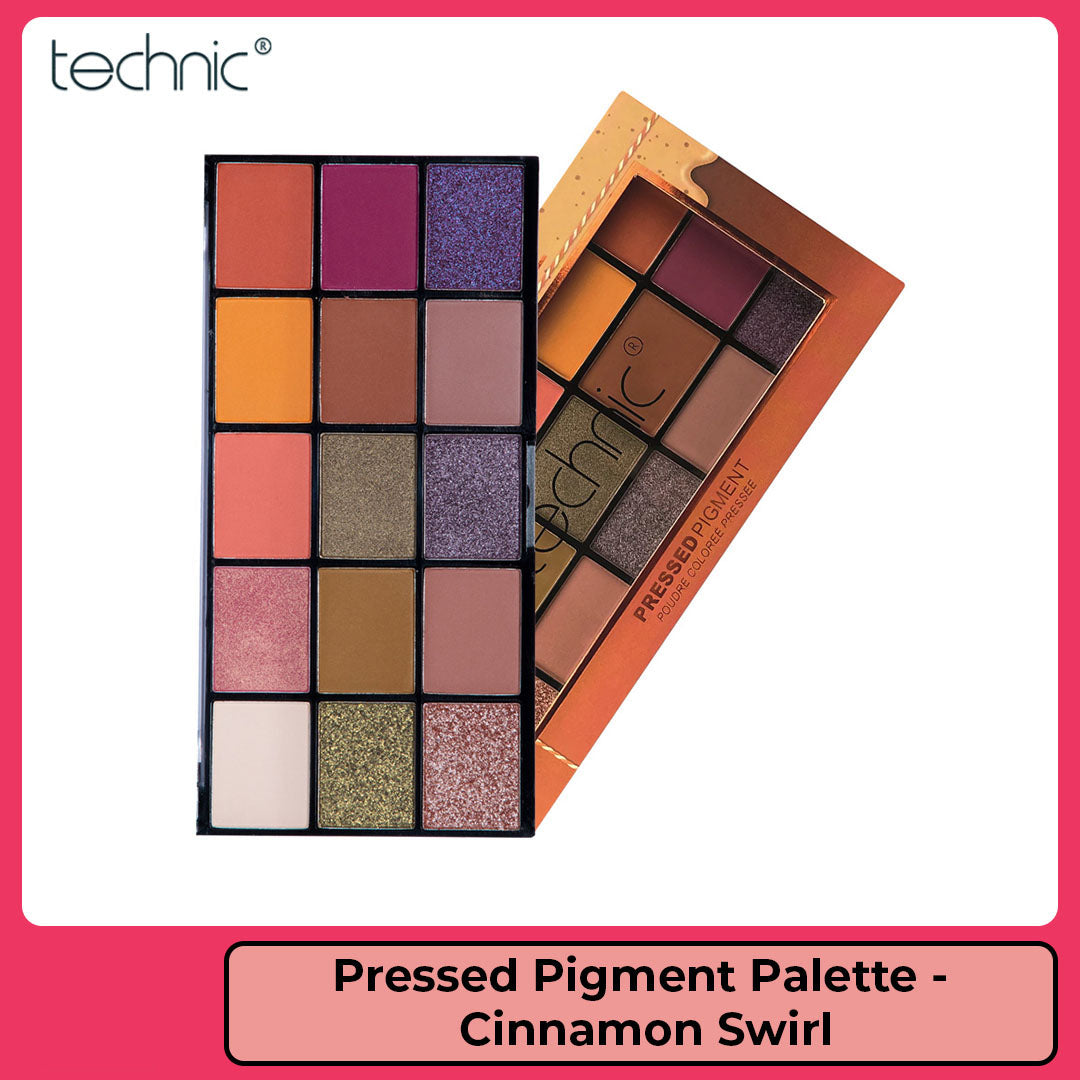 Technic Pressed Pigment Eyeshadow Palette (30g) - Cinnamon Swirl