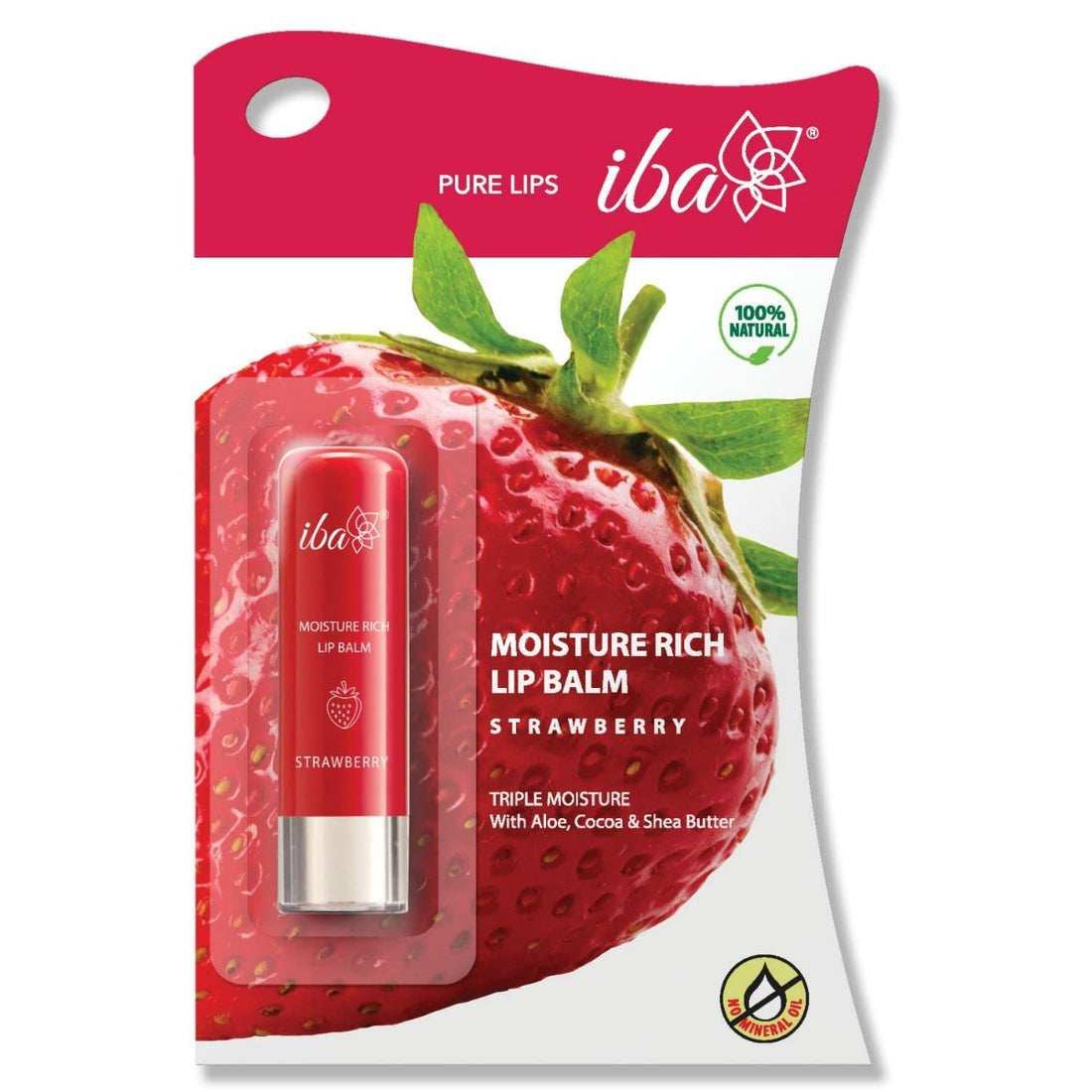 Iba Moisture Rich Lip Balm (4.5gm) - Strawberry