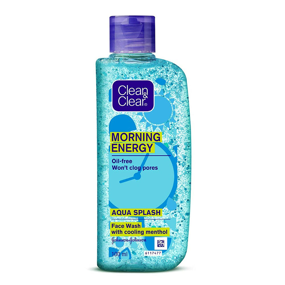 Clean &amp; Clear Morning Energy Face Wash with Cooling Menthol (100ml) - Aqua Splash