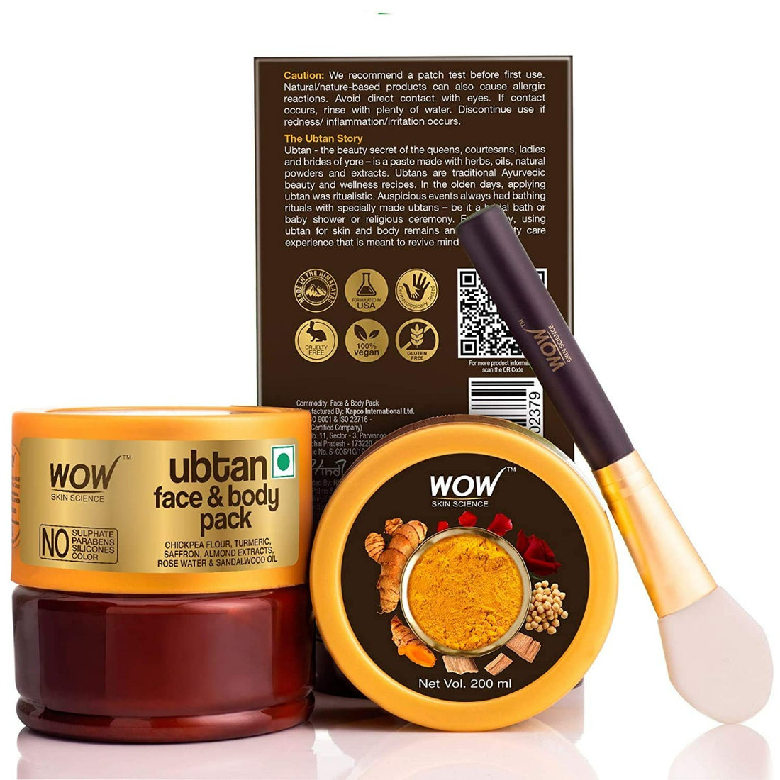 Wow Skin Science Ubtan Face and Body pack (200ml)