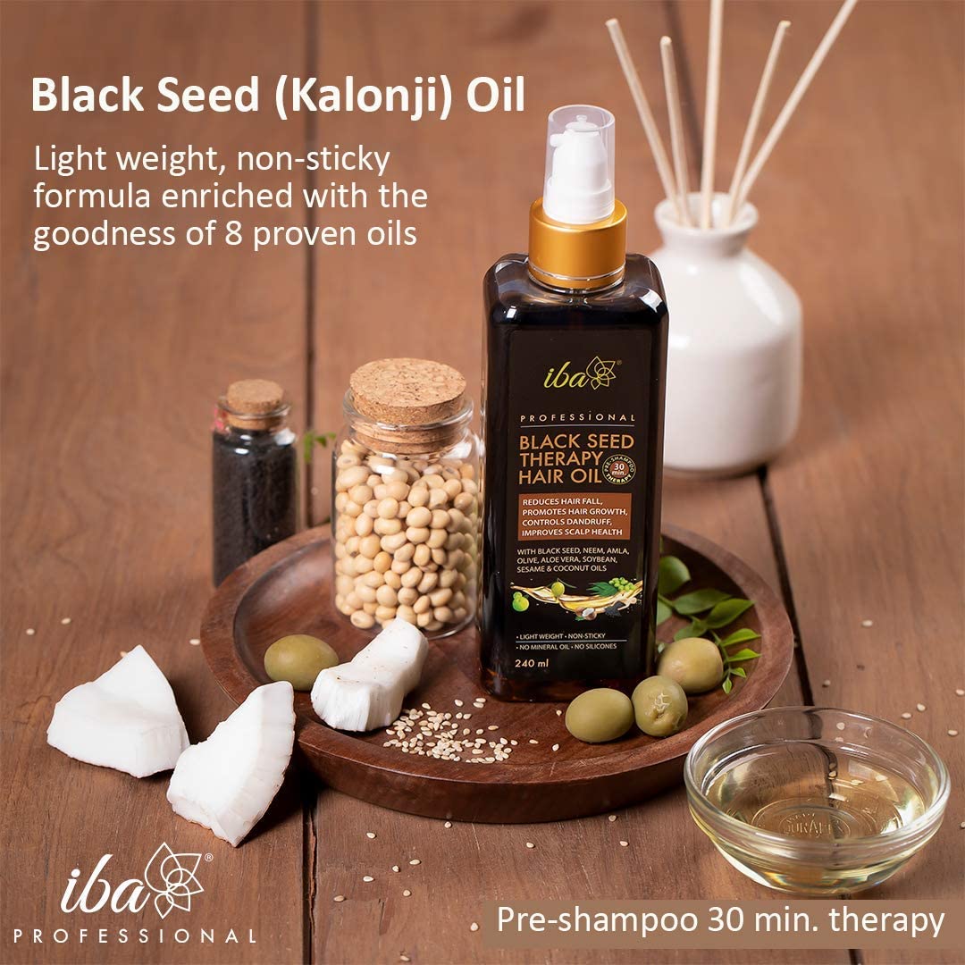 Iba Professional Black Seed Therapy Hair Oil (240ml)