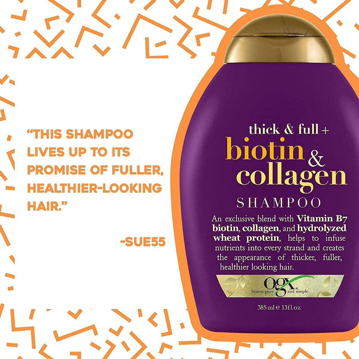 OGX Biotin and Collagen Shampoo (385ml)