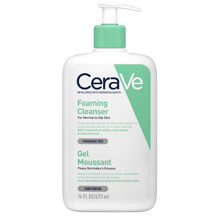 Cerave Foaming Cleanser For Normal To Oily Skin (473ml)