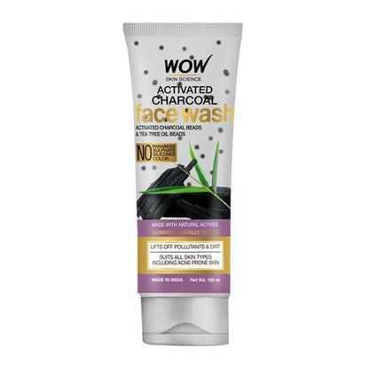 Wow Skin Science Activated Charcoal Face Wash (100ml)