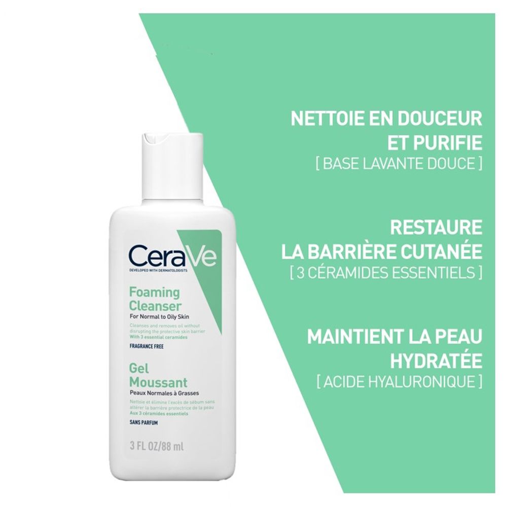 CeraVe Foaming Cleanser For Normal to Oily Skin (88ml)