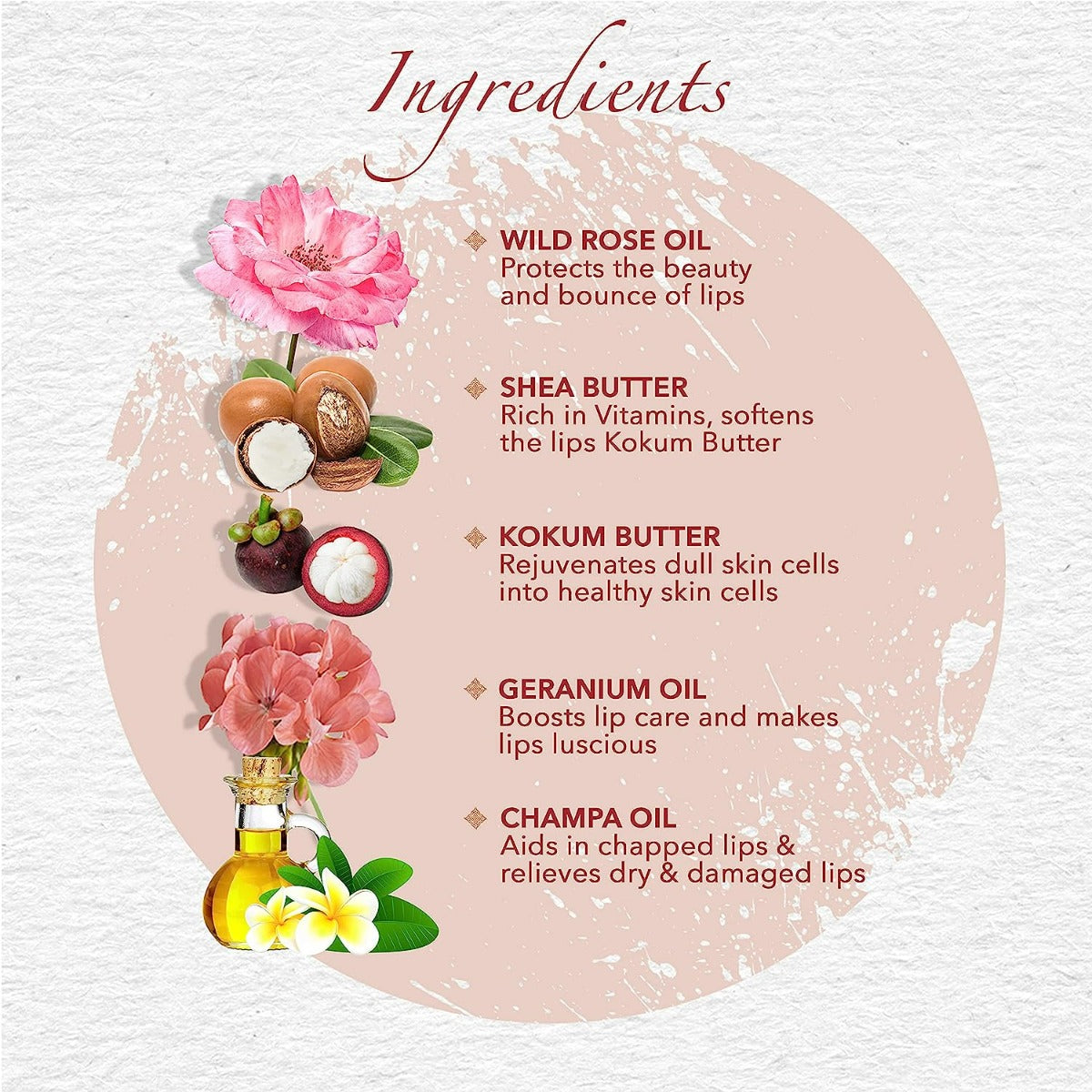 Khadi Essentials Wild Rose Lip Butter (5gm)