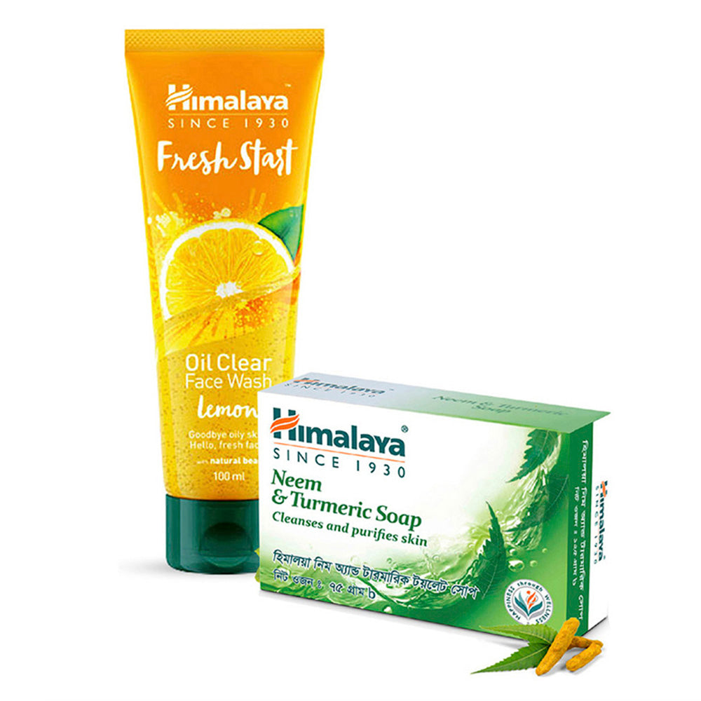 Himalaya Fresh start Lemon Face Wash (100ml) Get 75gm Neem Soap Free
