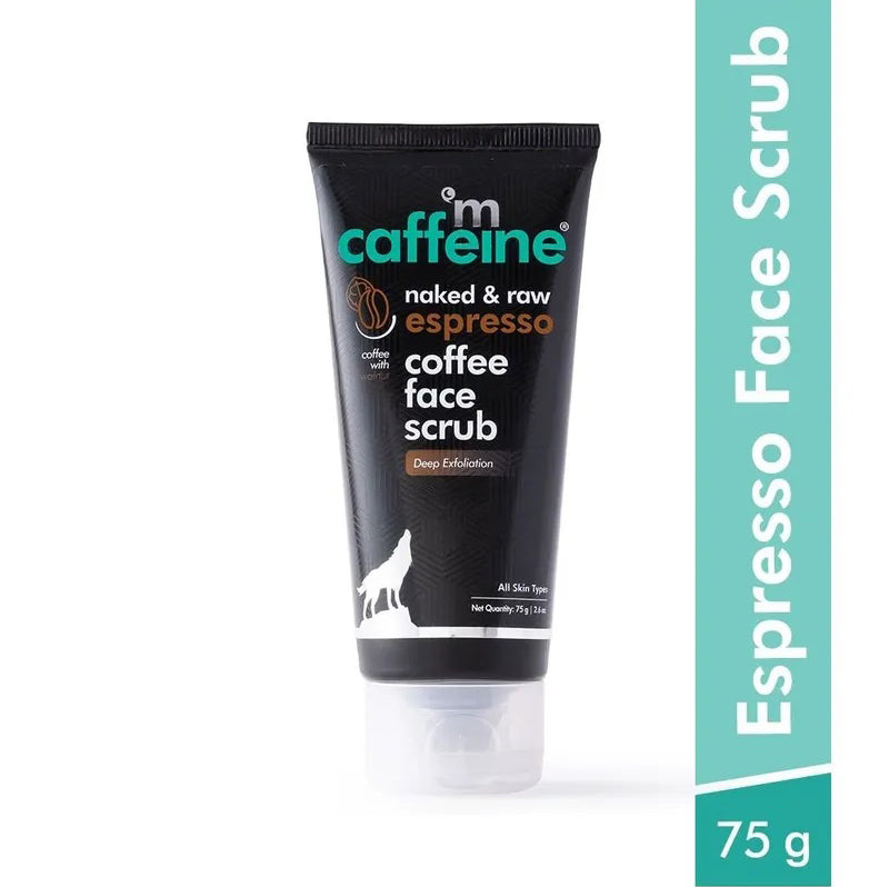 mCaffeine Naked and Raw Espresso Coffee Face Scrub (75gm)