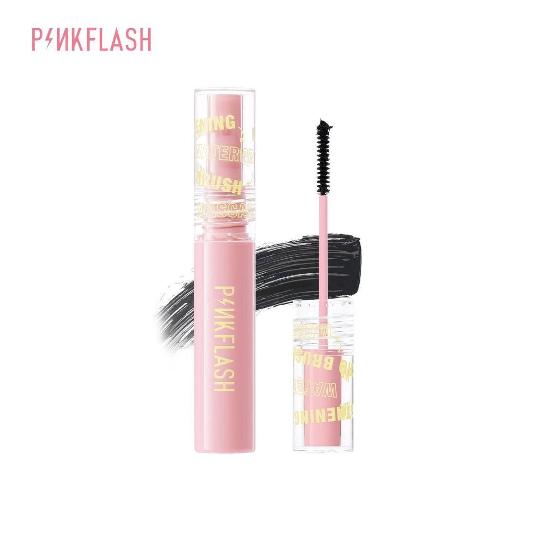 E10 - PINKFLASH Lengthening Waterproof Micro Brush Mascara (4.5ml) - 01 Black