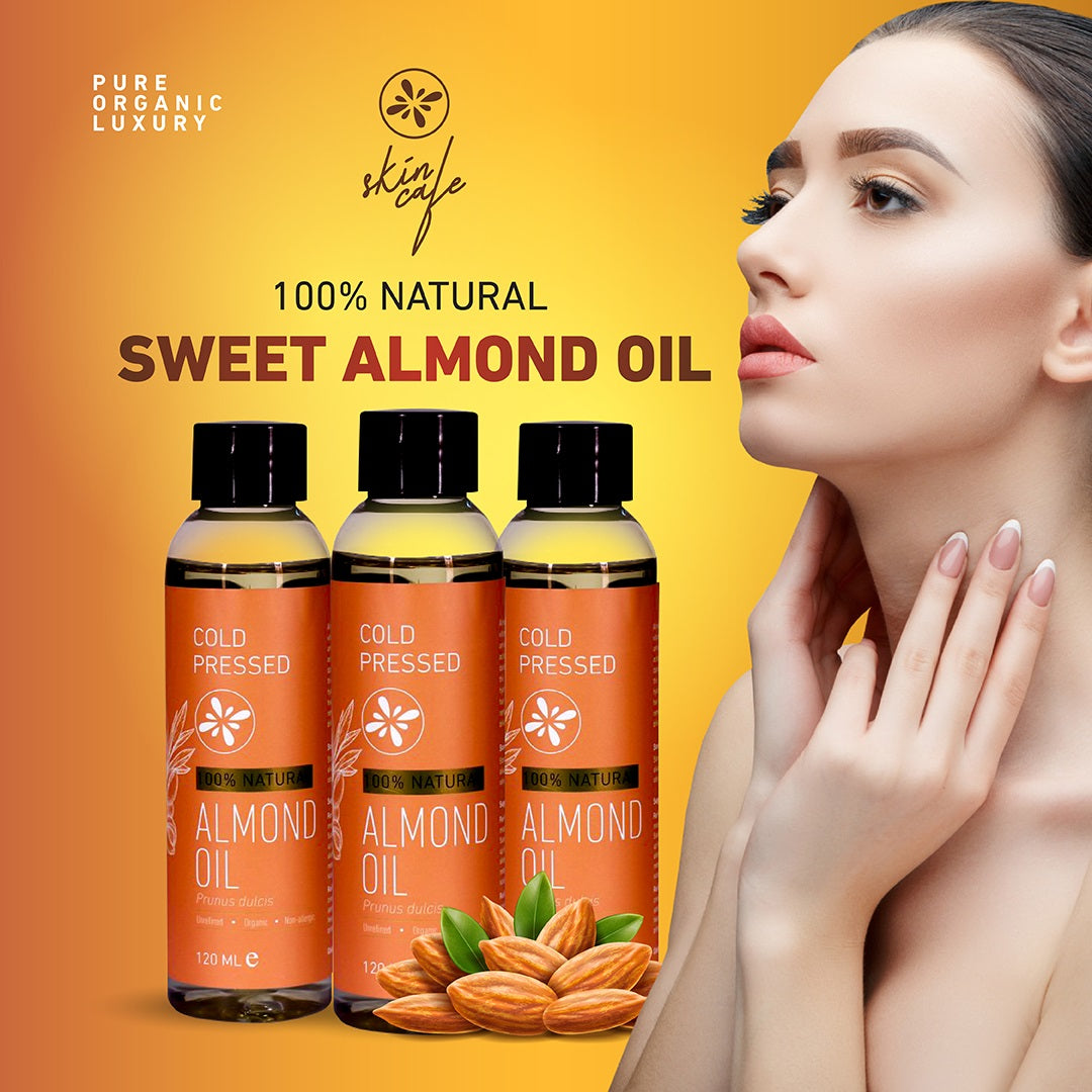 Skin Cafe Beauty Grade 100% Pure Sweet Almond Oil (120ml)