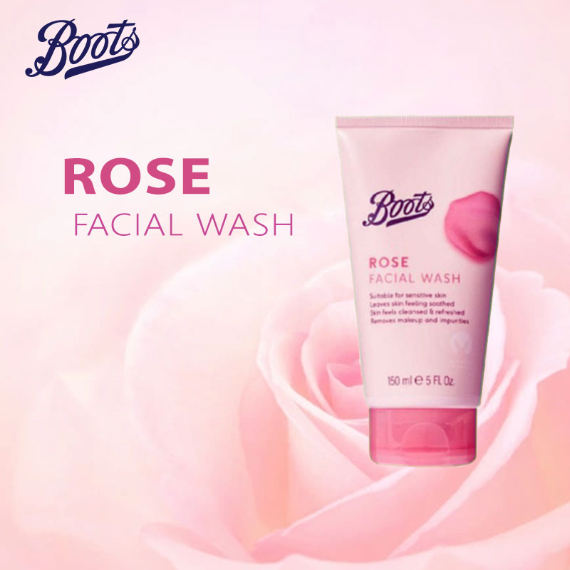 Boots Rose Facial Wash (150ml)