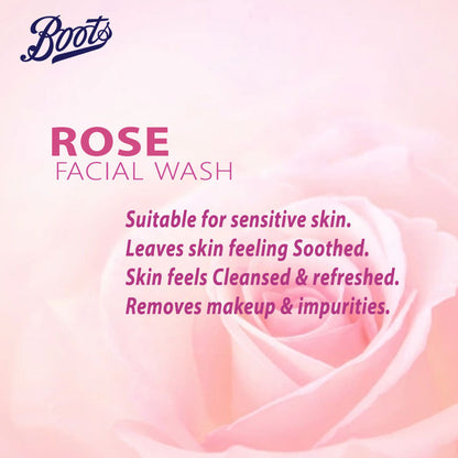 Boots Rose Facial Wash (150ml)