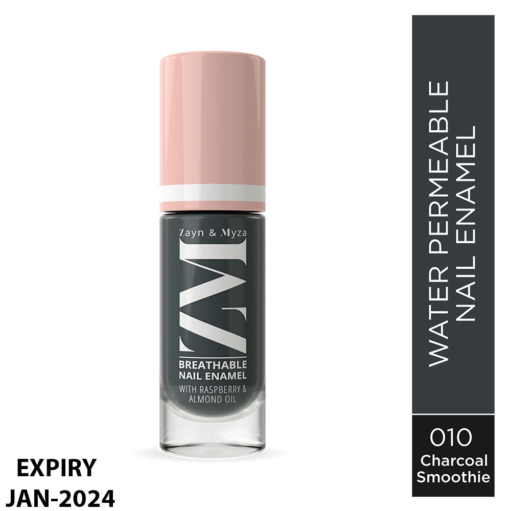 Zayn &amp; Myza Breathable Nail Paint (6ml) - Charcoal Smoothie