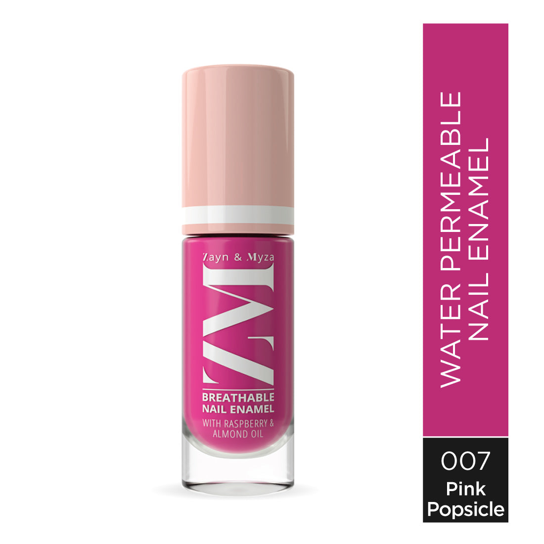 Zayn &amp; Myza Breathable Nail Paint (6ml) - Pink Popsicle