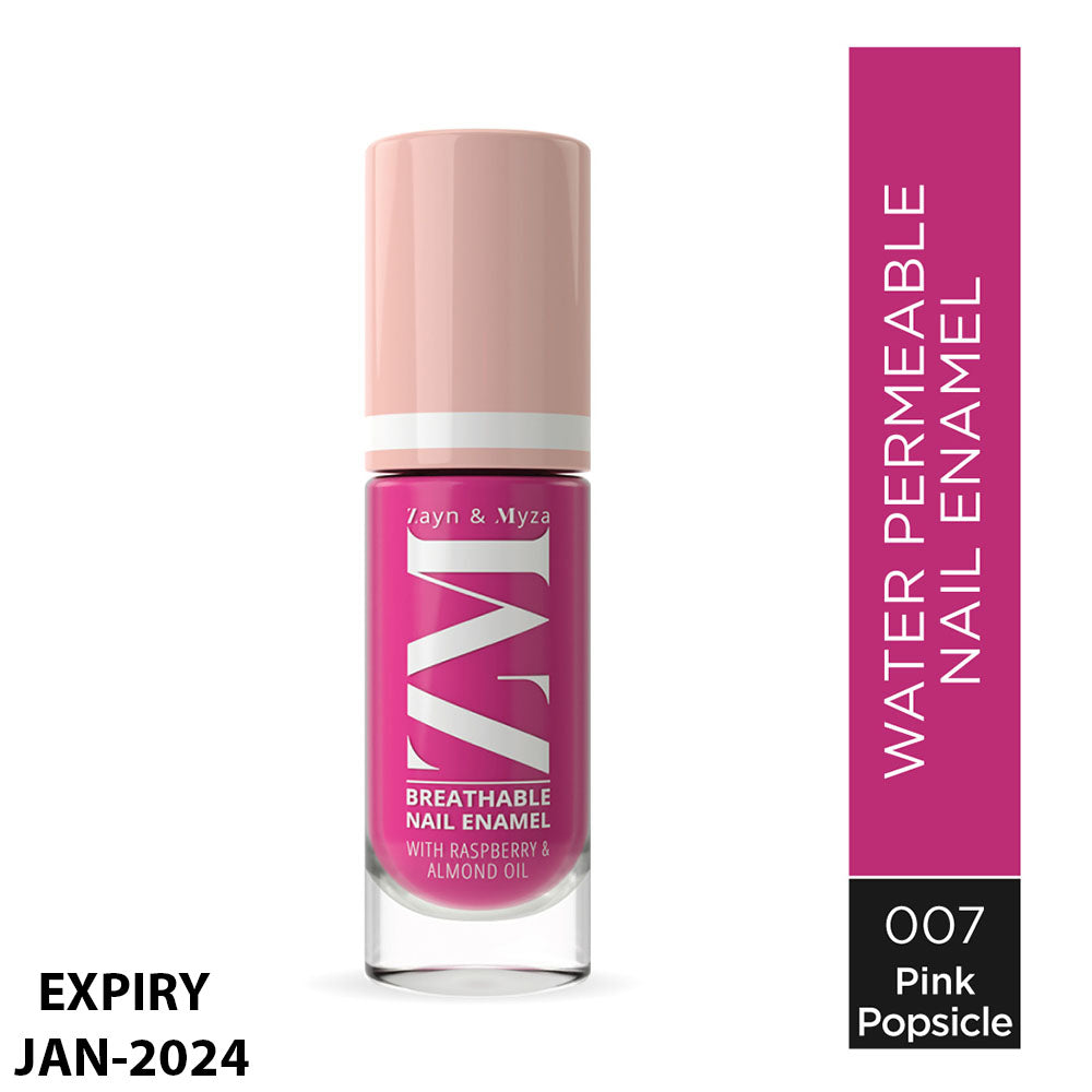 Zayn &amp; Myza Breathable Nail Paint (6ml) - Pink Popsicle