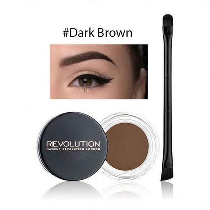 Makeup Revolution Brow Pomade Dark Brown (2.5gm)