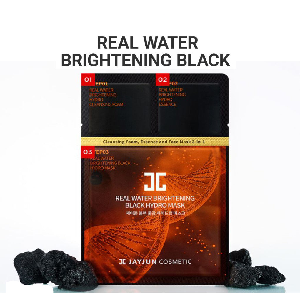JAYJUN Real Water Brightening Black Hydro Mask 3 Step (25ml) - 1 Pcs