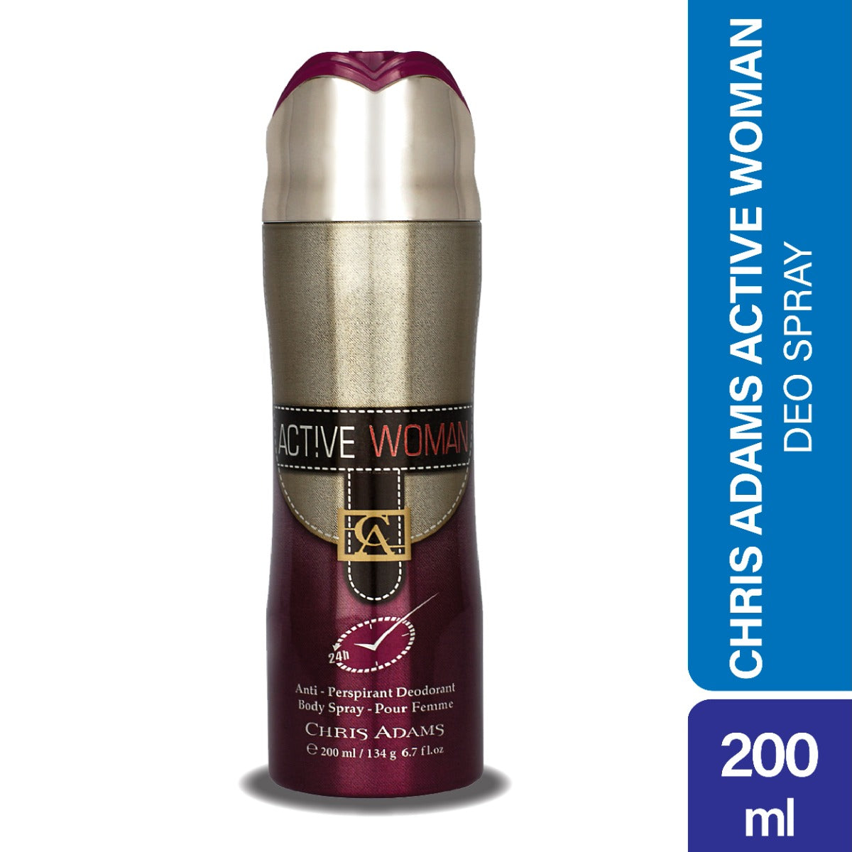 Chris Adams Deodorant Body Spray Active Woman (200ml)