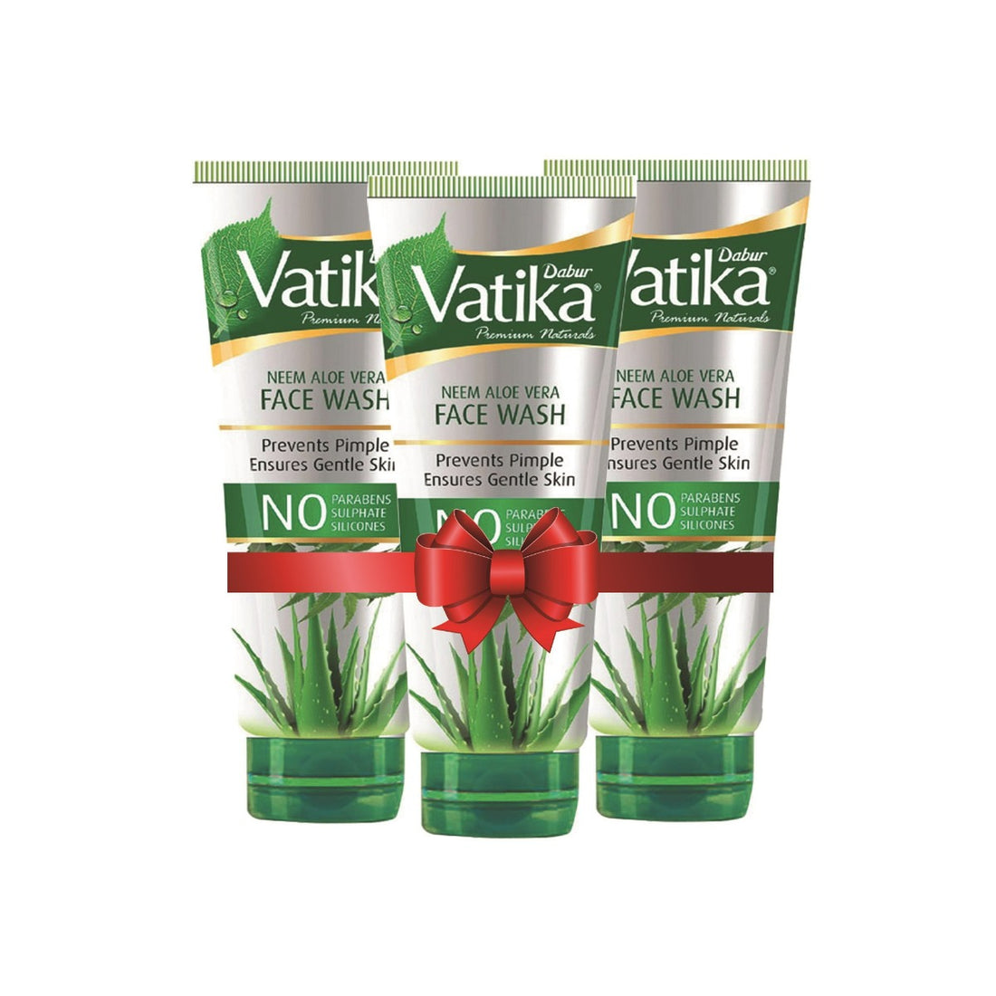 Dabur Vatika Neem Aloe Vera Face Wash - 50ml (Pack of 3)