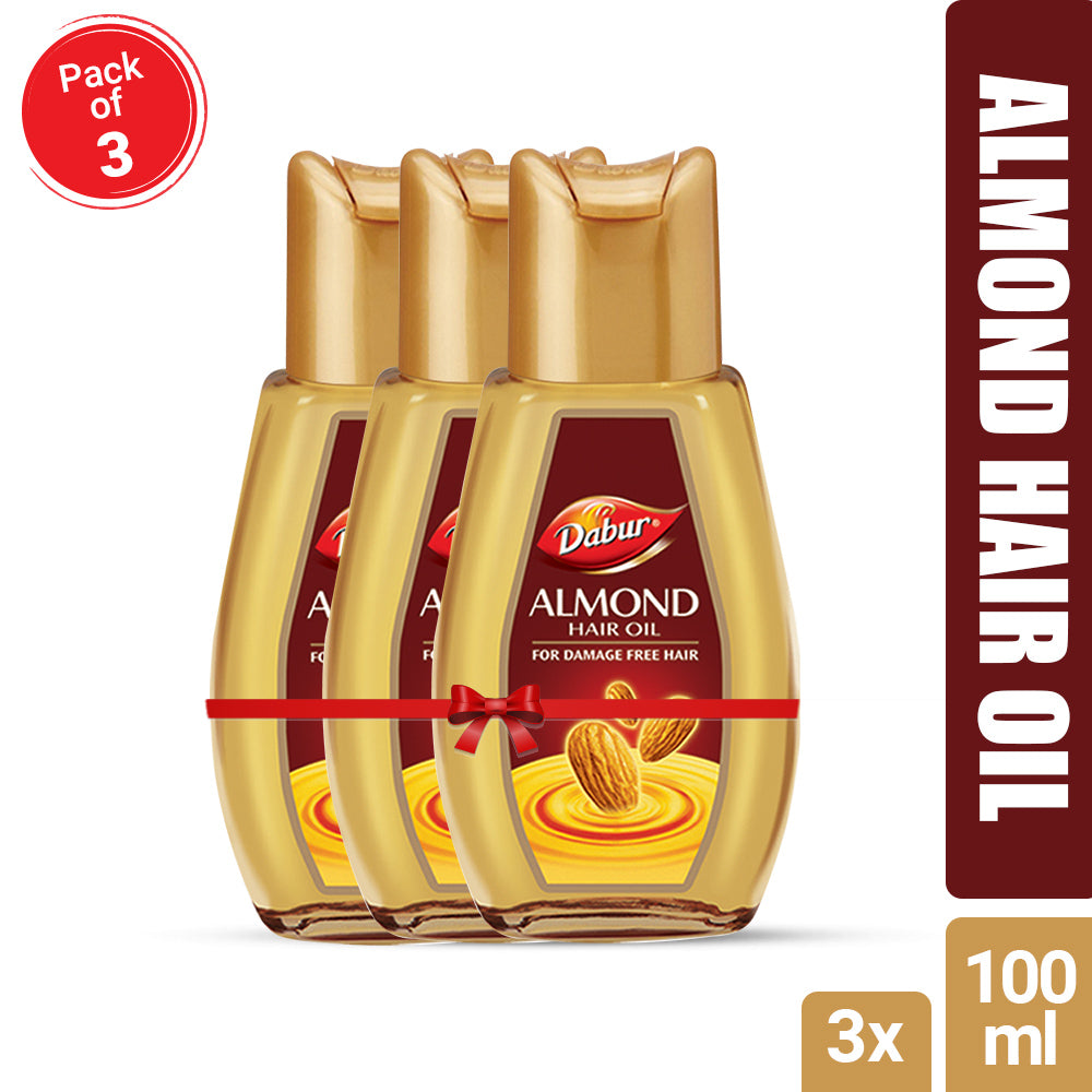 Dabur Almond Hair Oil - 100ml (Pack of 3)