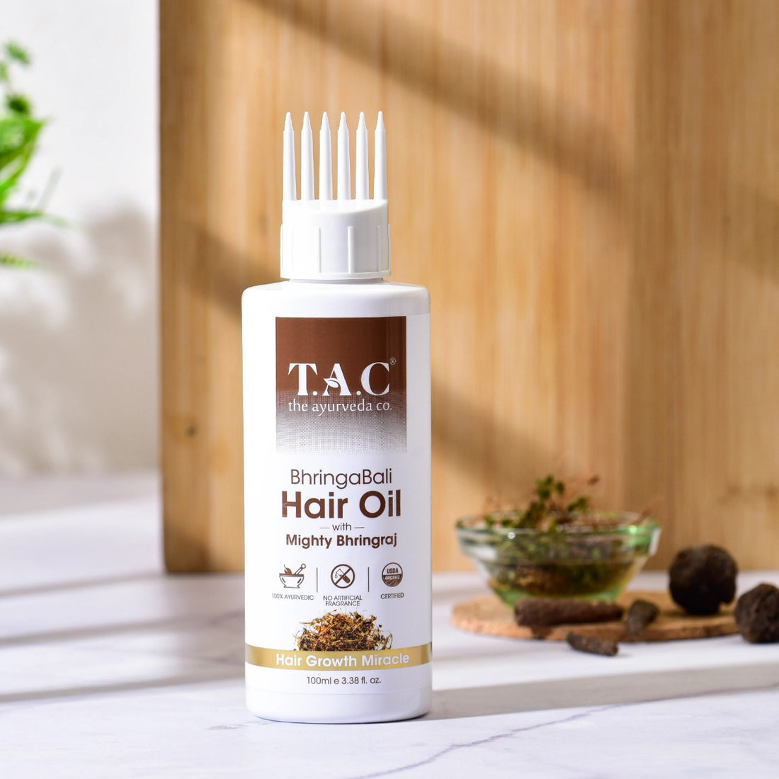 TAC- The Ayurveda Co. Bhringabali Hair Oil for Hair Growth (100ml)