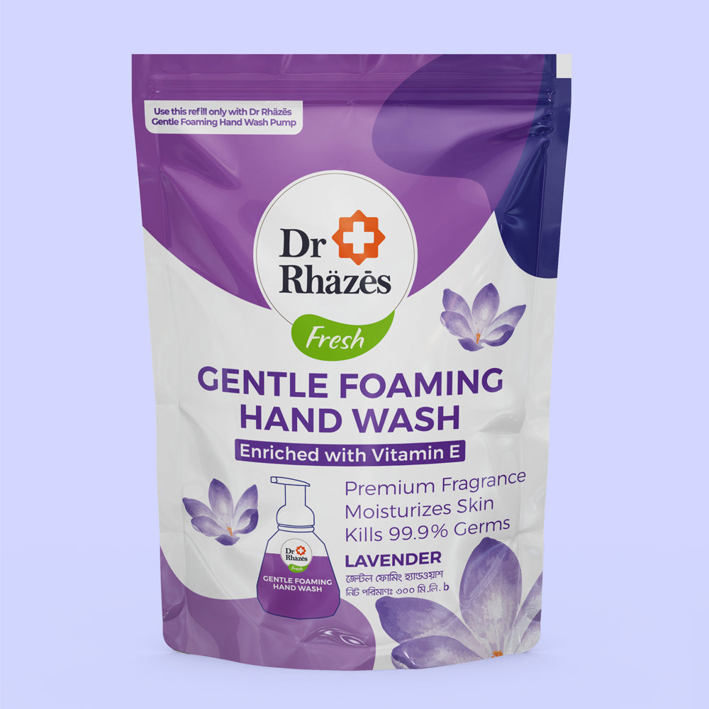 Dr Rhazes Hand Wash Pouch Pack (300ml) - Lavender