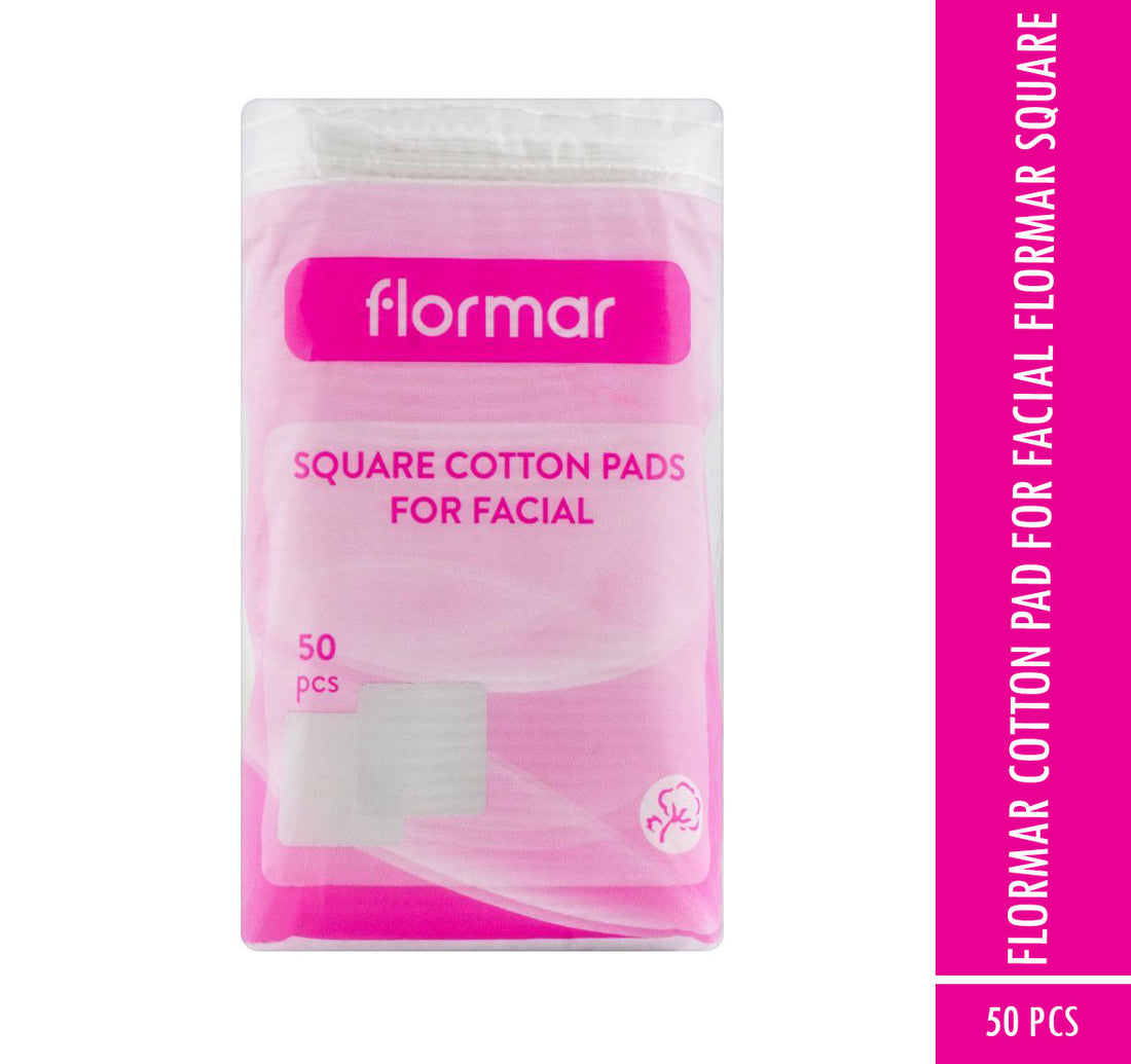 Flormar Cotton Pad for Facial Flormar Square - 50pcs