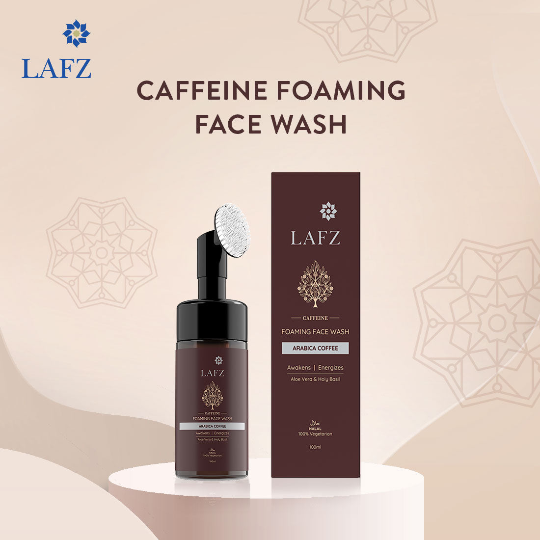 Lafz Foaming Face Wash India (100ml) - Caffeine