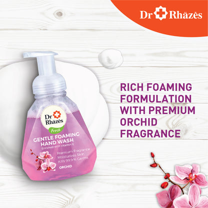 Dr Rhazes Gentle Foaming Hand Wash Bottle (300ml) - Orchid