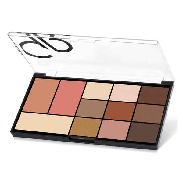 Golden Rose City Style Face and Eye Palette - 01 Warm Nude